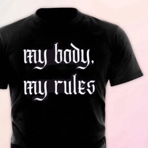 Custom, “My Body, My Rules” Casual Tee